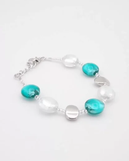 Aqua Perle Bracelet and Earring Set