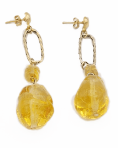 Golden Orb Earrings