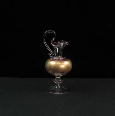 Murano hand blown glass amphora