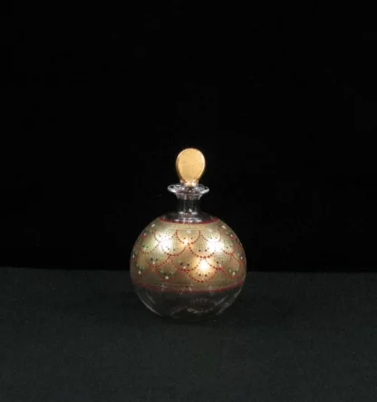 Murano hand blown Murano perfume bottle with gold leaf