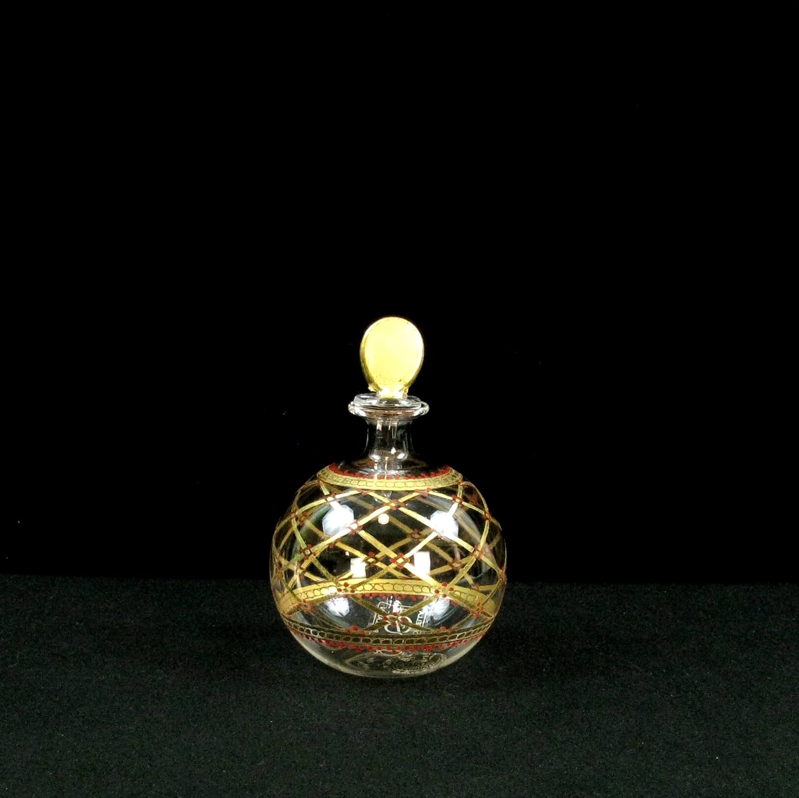 Murano Blown Glass and Gilded Perfume Flasks Dreamy Venice Jewelry