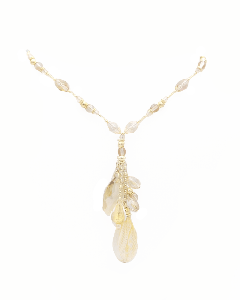 Crystal Gold Murano Dreams Necklace - Dreamy Venice Jewelry and Gifts