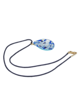 silver-and-blue-with-spots-teardrop-necklace