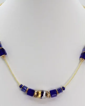 Murano cobalt-gold-necklace