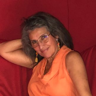 Orange Murano Tassel Earring