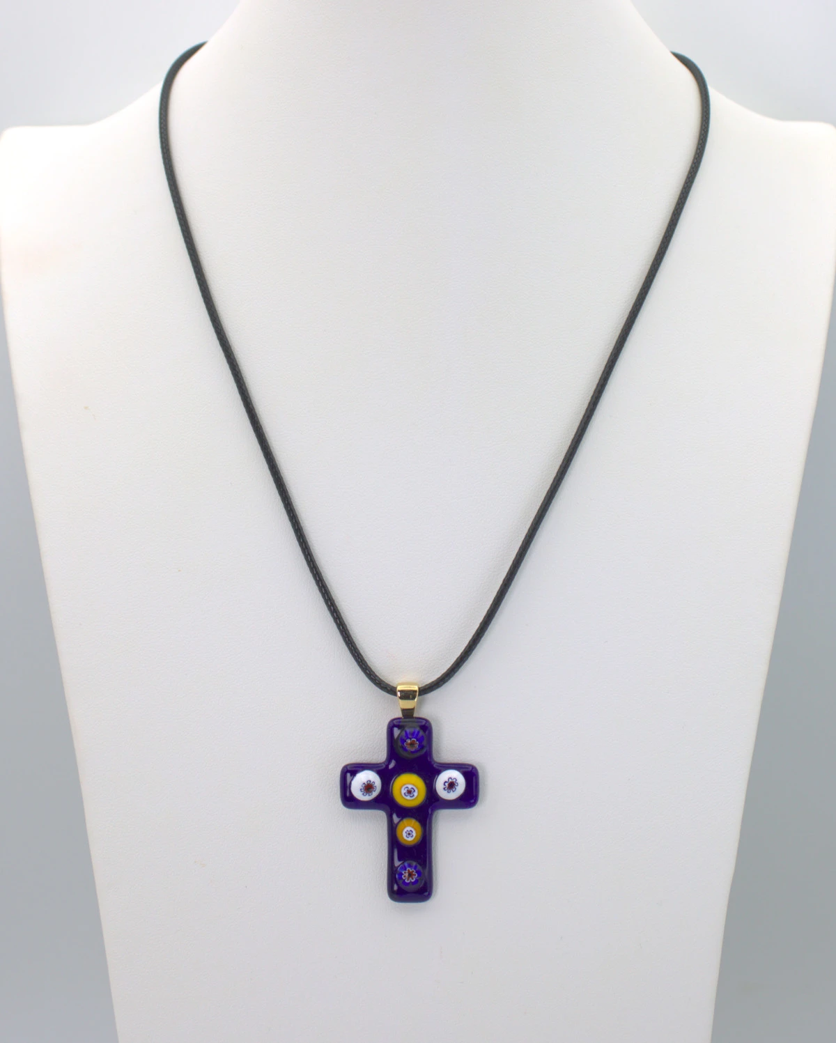 Murano Millefiori Cross Pendants