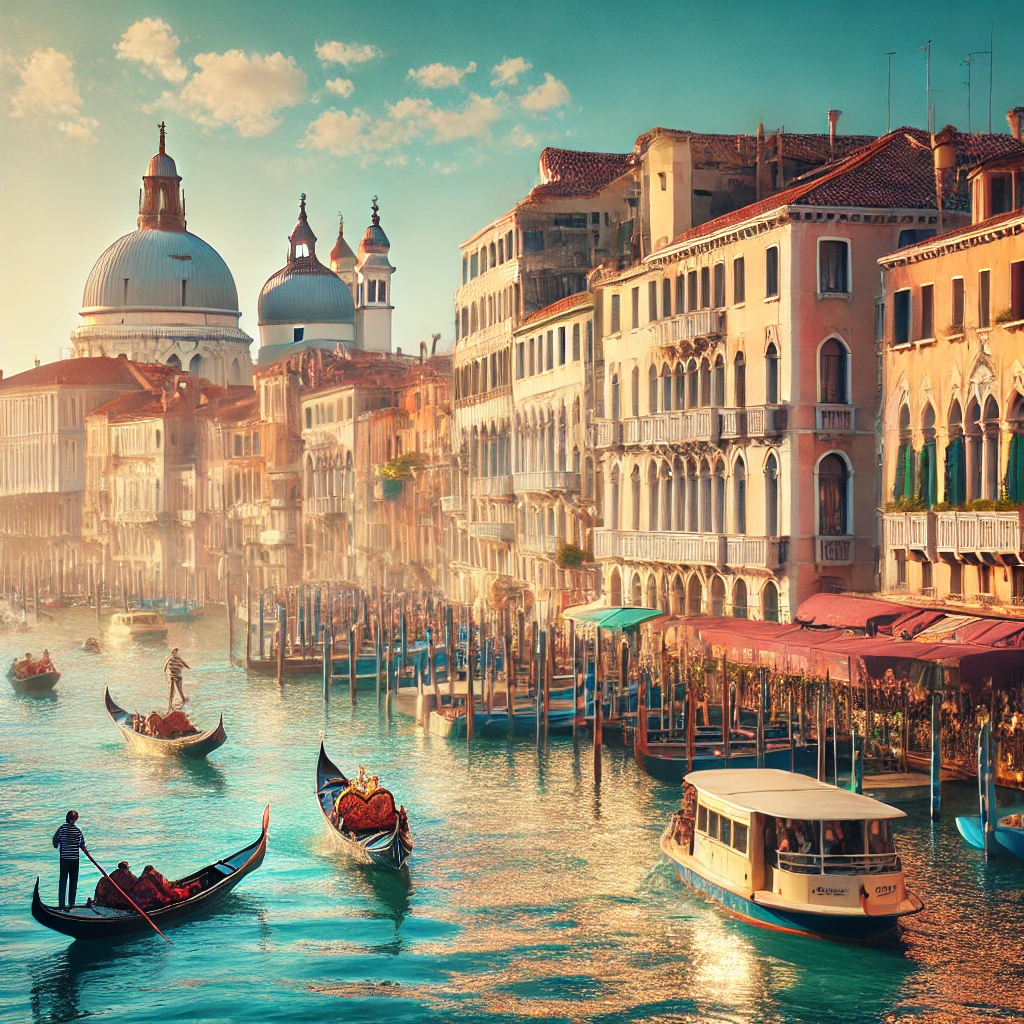 ai generated picture of Venice Canal 