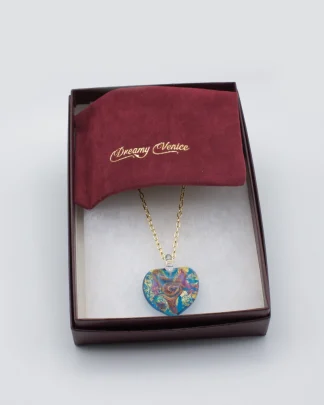 Blue Ocean Heart Pendant