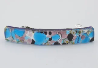 Murano silver and turquoise barrette