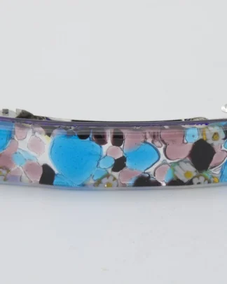Murano silver and turquoise barrette