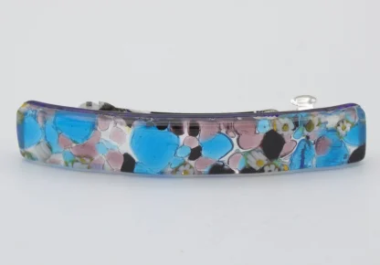 Murano silver and turquoise barrette