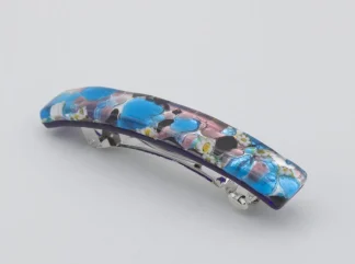 Murano silver and turquoise barrette