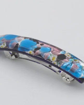Murano silver and turquoise barrette