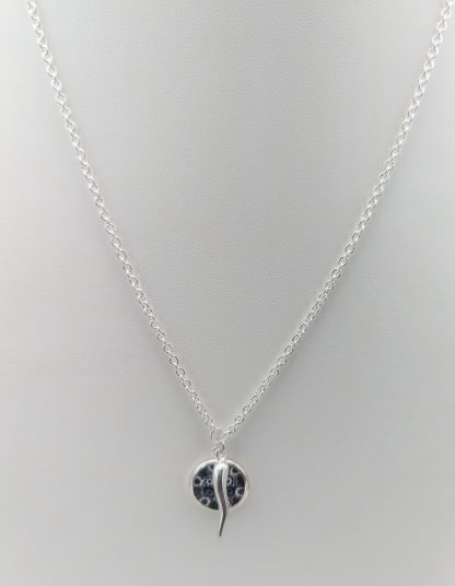 Silver Italian Horn and Millefiori Necklace - Image 2
