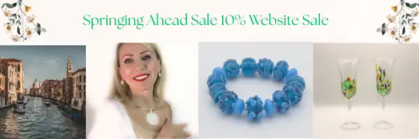 collage of Murano glass selection spring sale