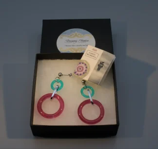 Murano Double Hoop Earrings