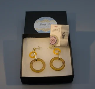 Murano Double Hoop Earrings